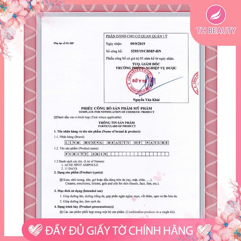 [Chính hãng] Purity Skin - Tinh chất mụn Linh Hương