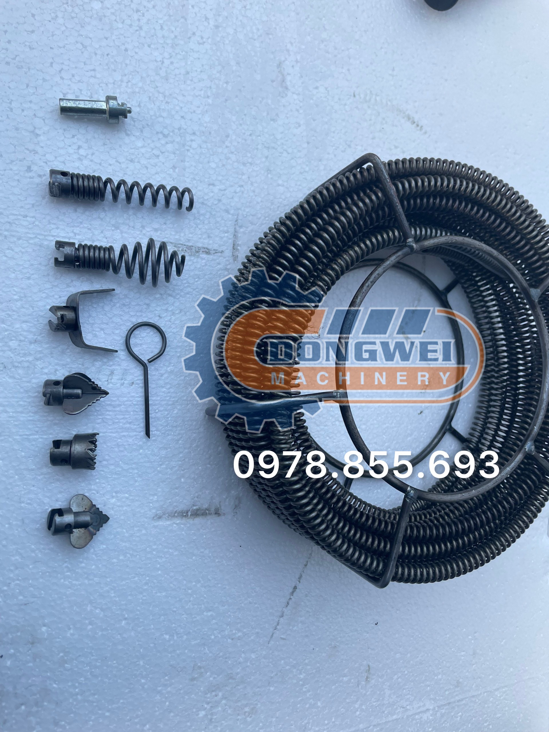 Dây thông tắc cống phi 12 dùng cho máy khoan dài 21m