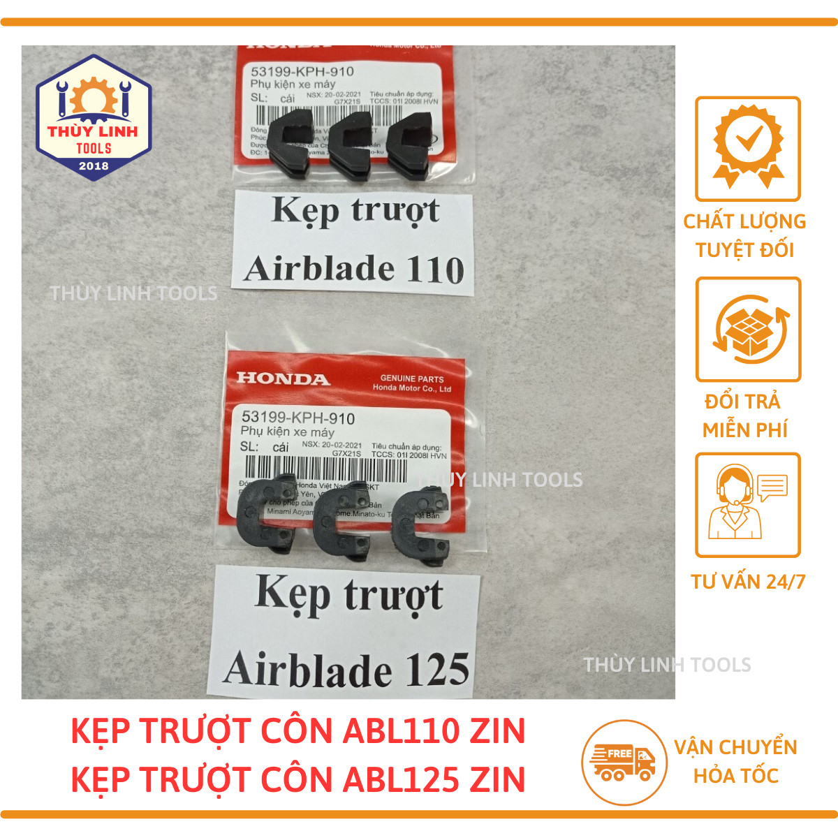Kẹp trượt côn dành cho xe máy honda abl110/abl125 - thùy linh tools