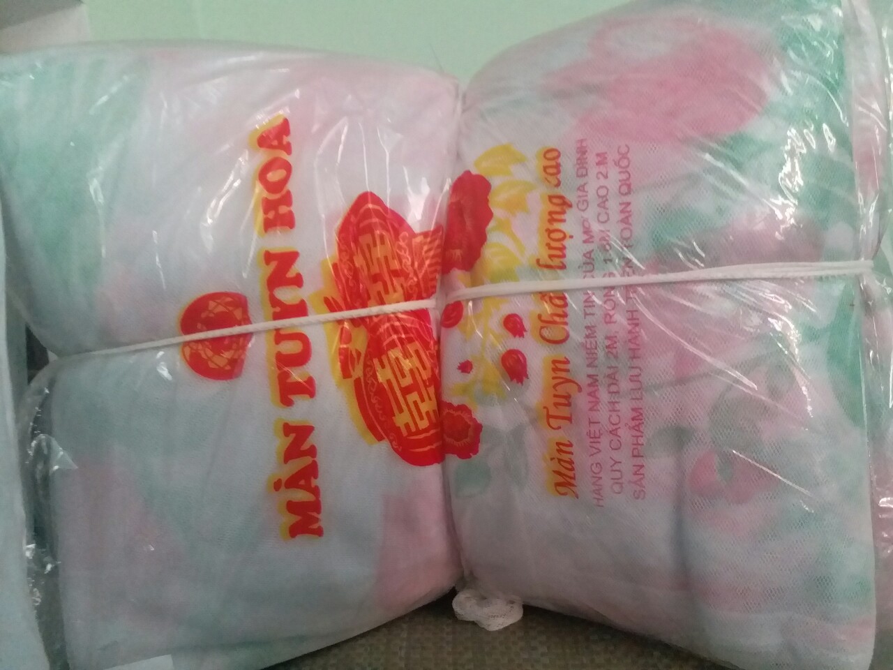 Màn tuyn hoa chống muỗi có cửa cao cấp
