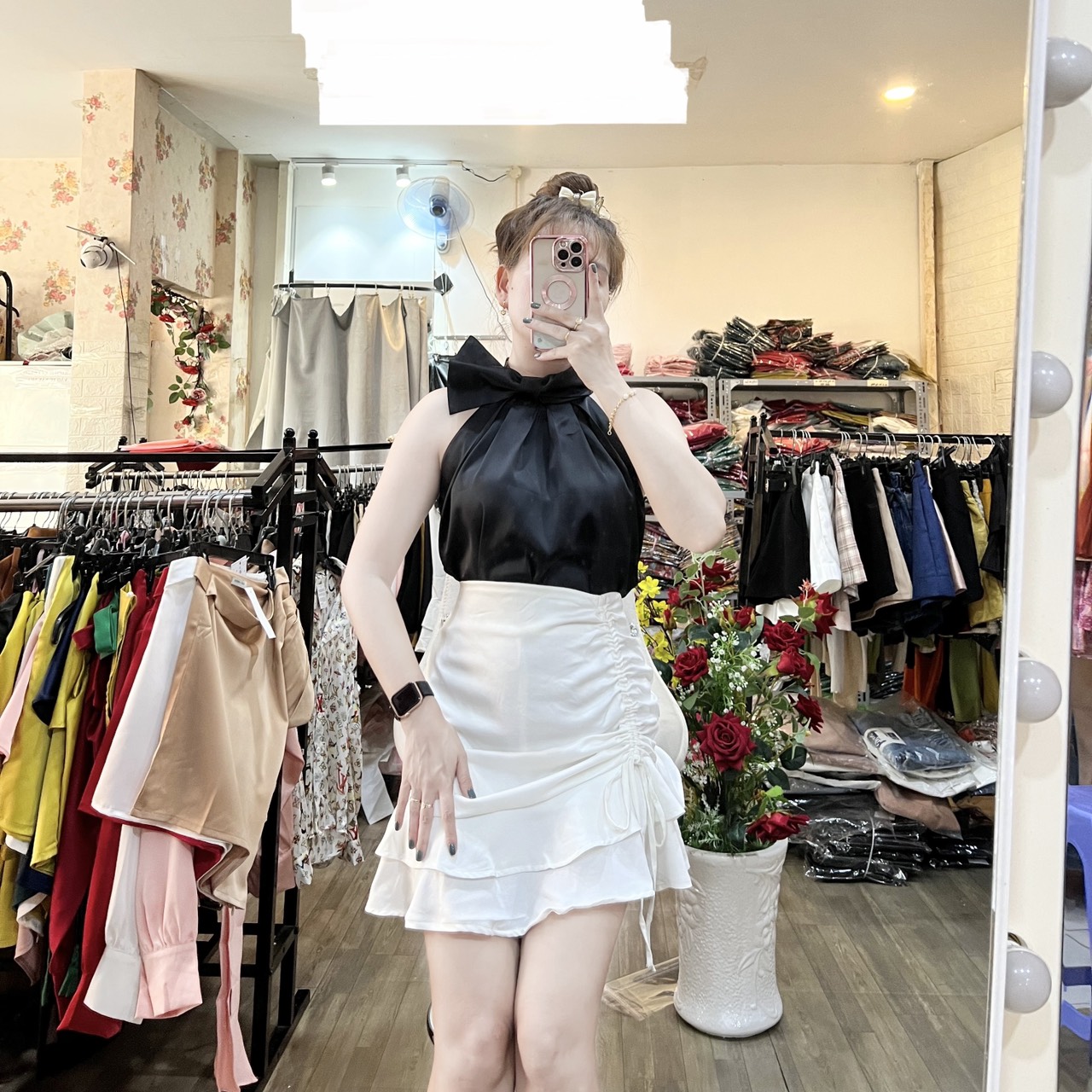 ÁO LỤA YẾM NƠ TO NHIỀU SIZE HÀNG THIẾT KẾ