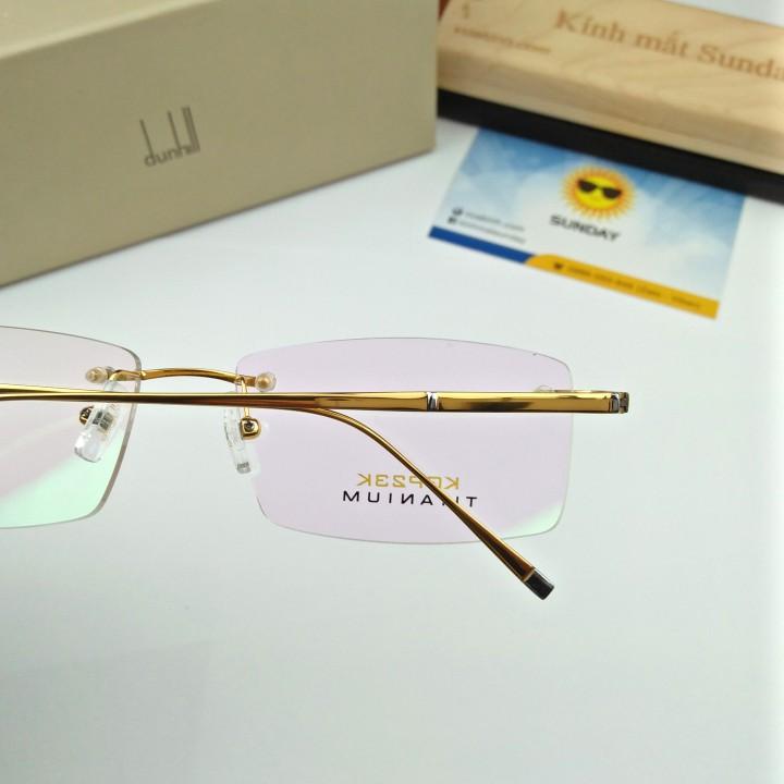 Gọng kính cận titanium mạ vàng duhil TT16