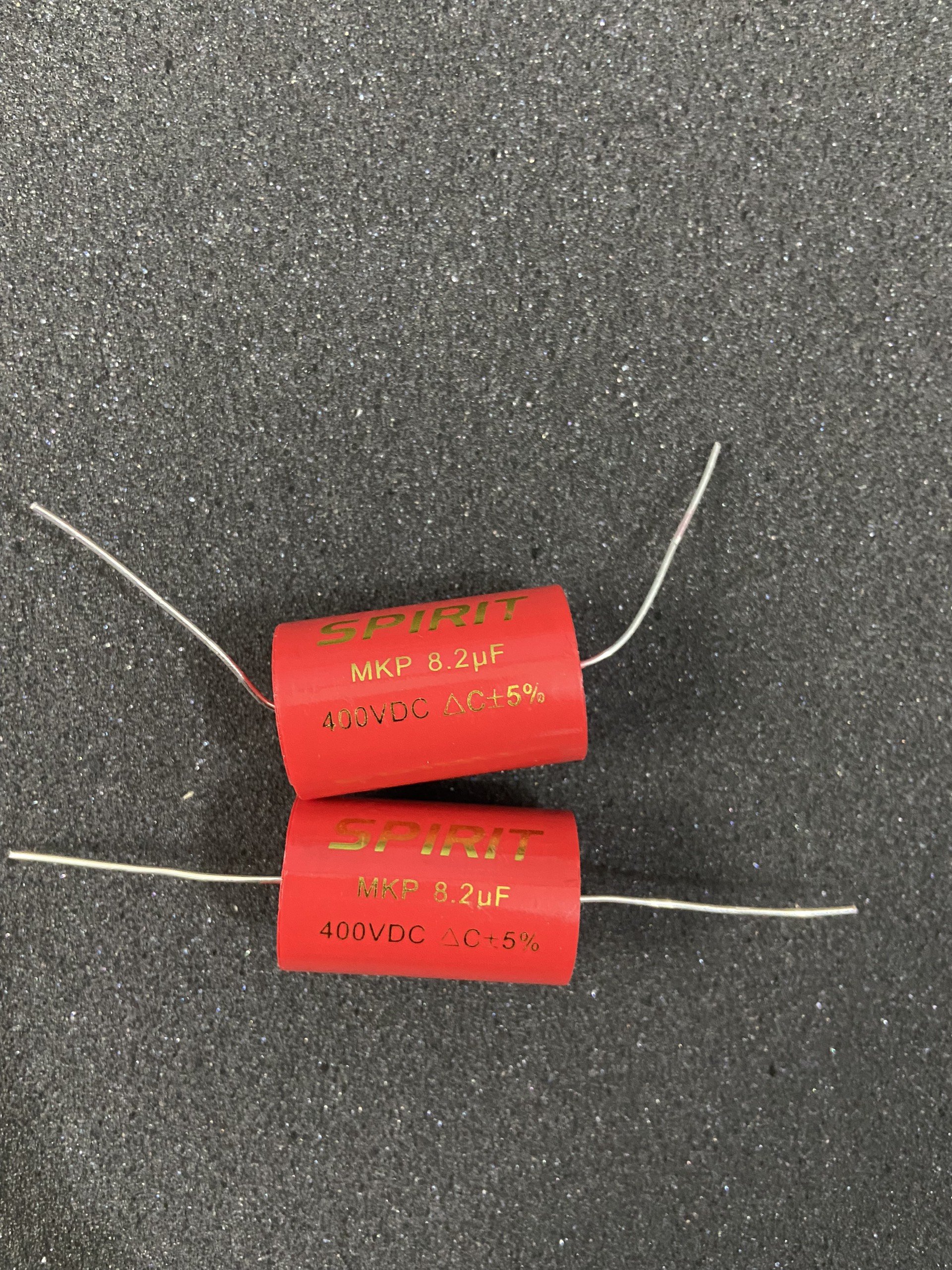 Tụ lọc phân tần cản loa treble ( tụ đỏ ) 8.2uf 400v hàng cao cấp
