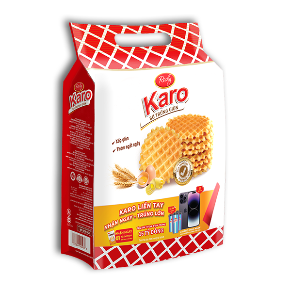 [ ĂN LÀ GHIỀN ] 01 Túi x 12 gói x 150gr Bánh Butter Waffles Richy Bơ Trứng Tổ Ong (Date: 12 tháng)-[ 12.12 Hot Deals ]