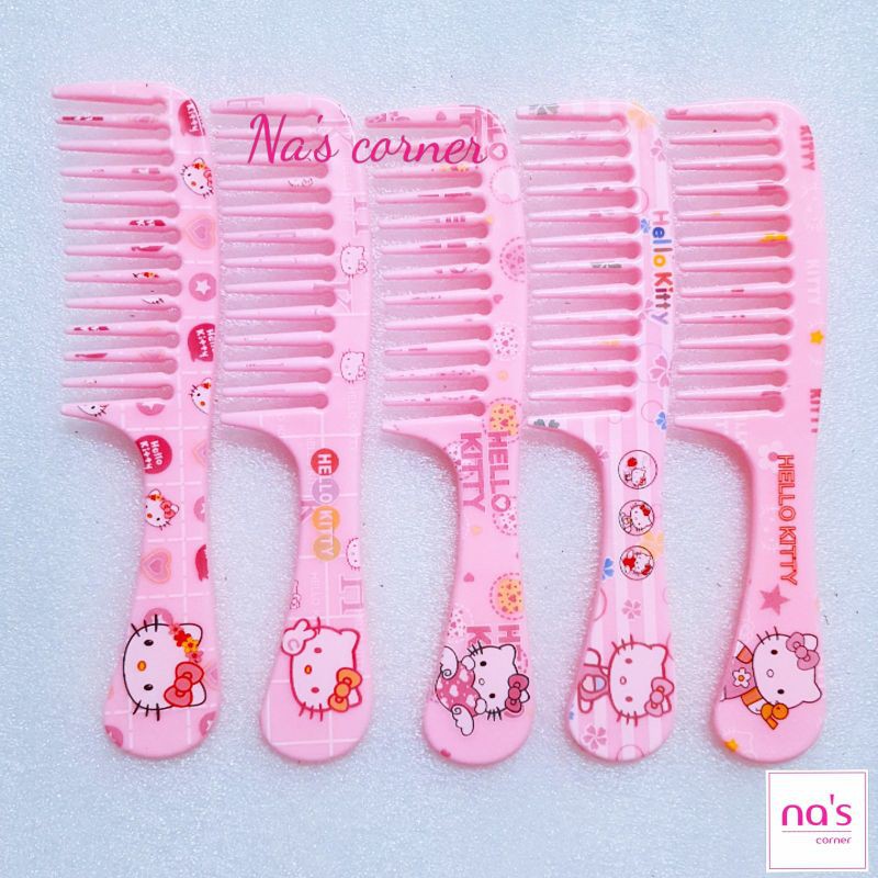 Lược nhựa size lớn dài 21-22cm Hello kitty dễ thương