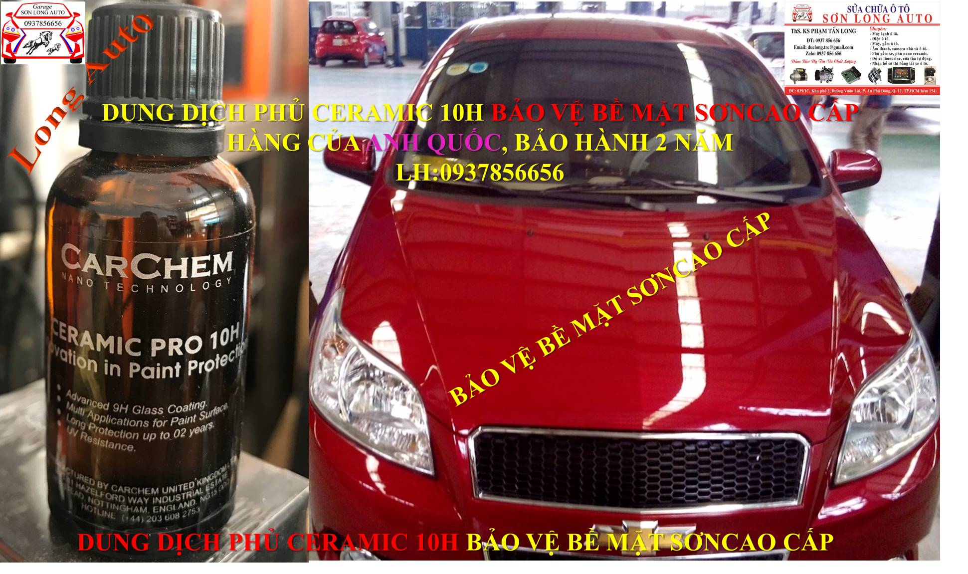 [HCM]CHAI PHỦ CERAMIC 10H 30ml ENGLAND