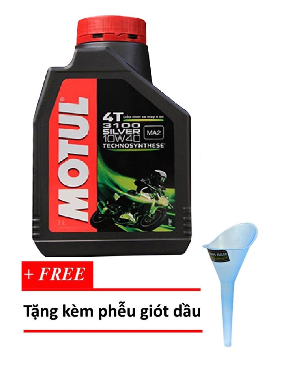 [HCM][Tặng Phuể nhớt] - Nhớt xe máy số cao cấp Motul Silver 3100 10W40 800ml