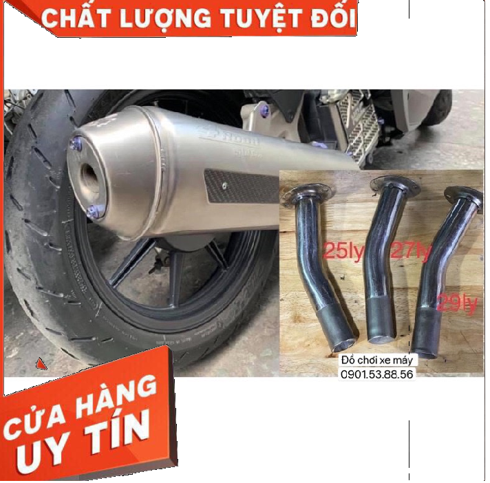 Tiêu bô giảm thanh ron pô 4 road 27ly 29ly