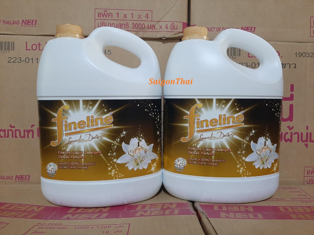 Nước giặt xã Fineline Can 3000ml (Thái Lan) - Vàng đen
