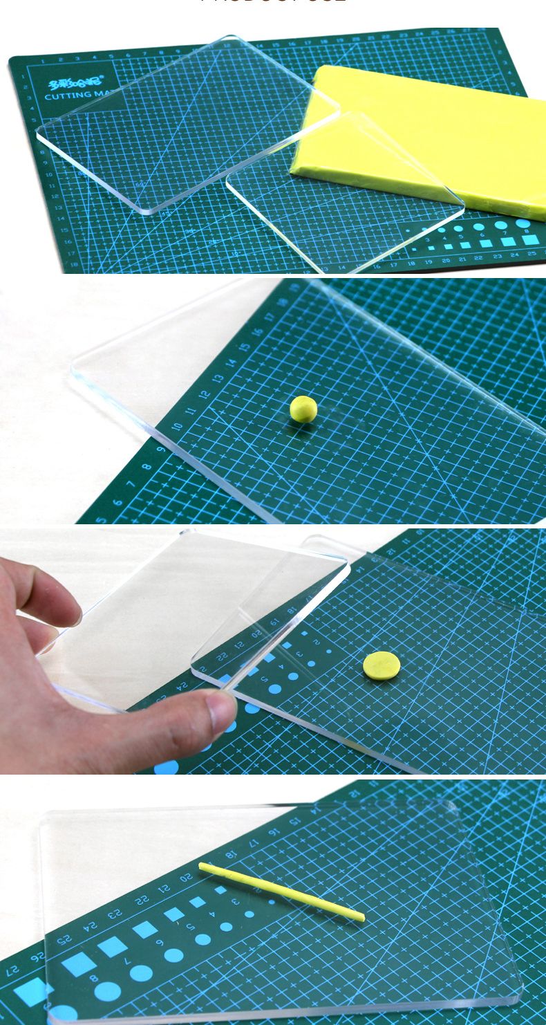 Tấm mica nén, ép, lăn đất sét / fondant