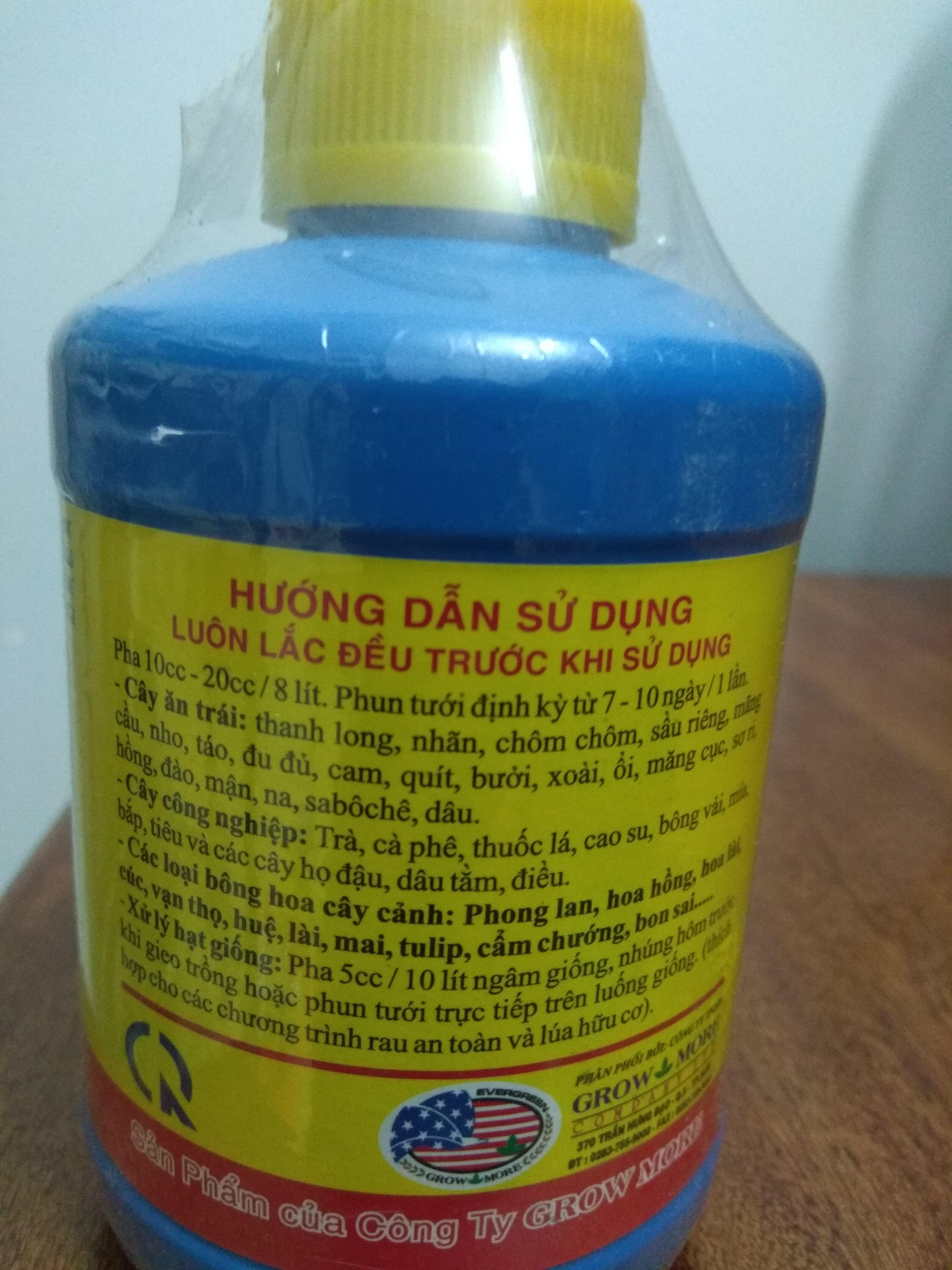 Phân bón lá B1 Grow more - chai 235 ml