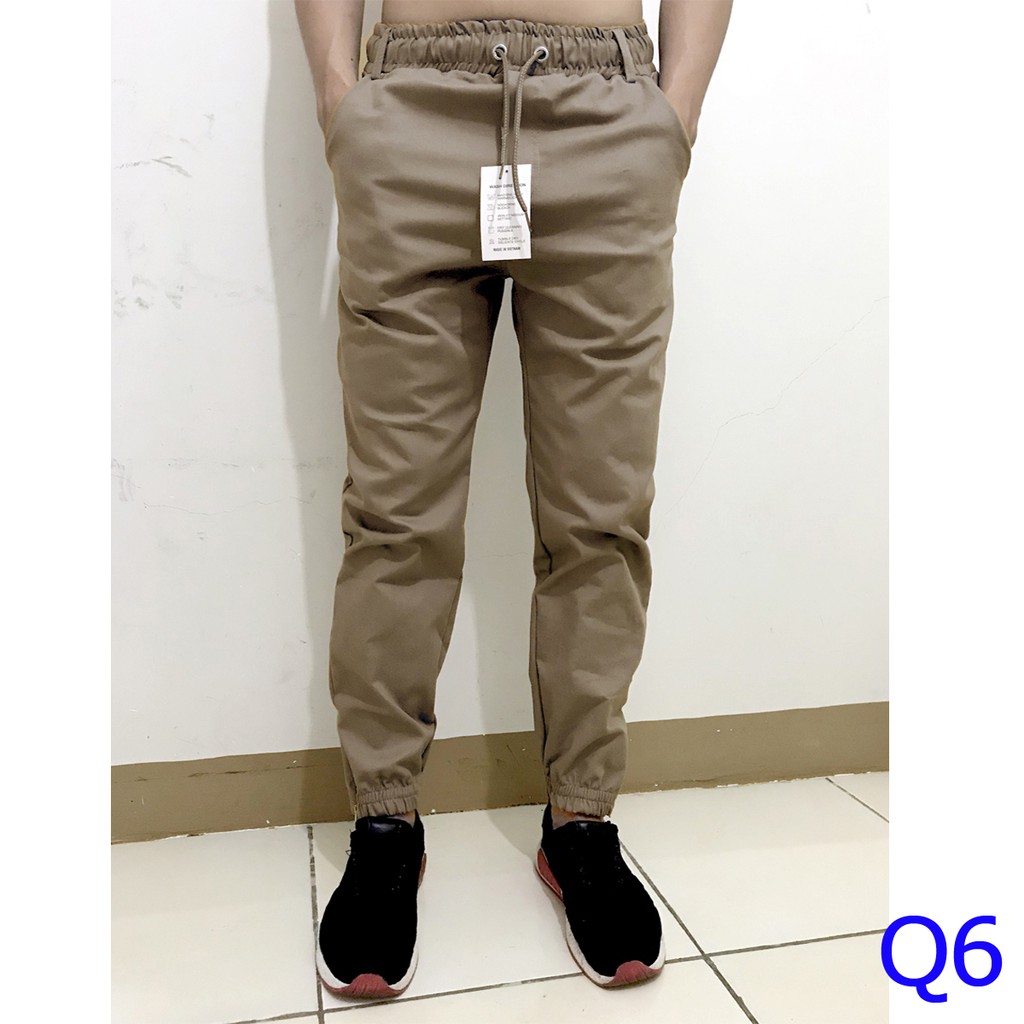 Free ship quần jogger kaki basic co giãn