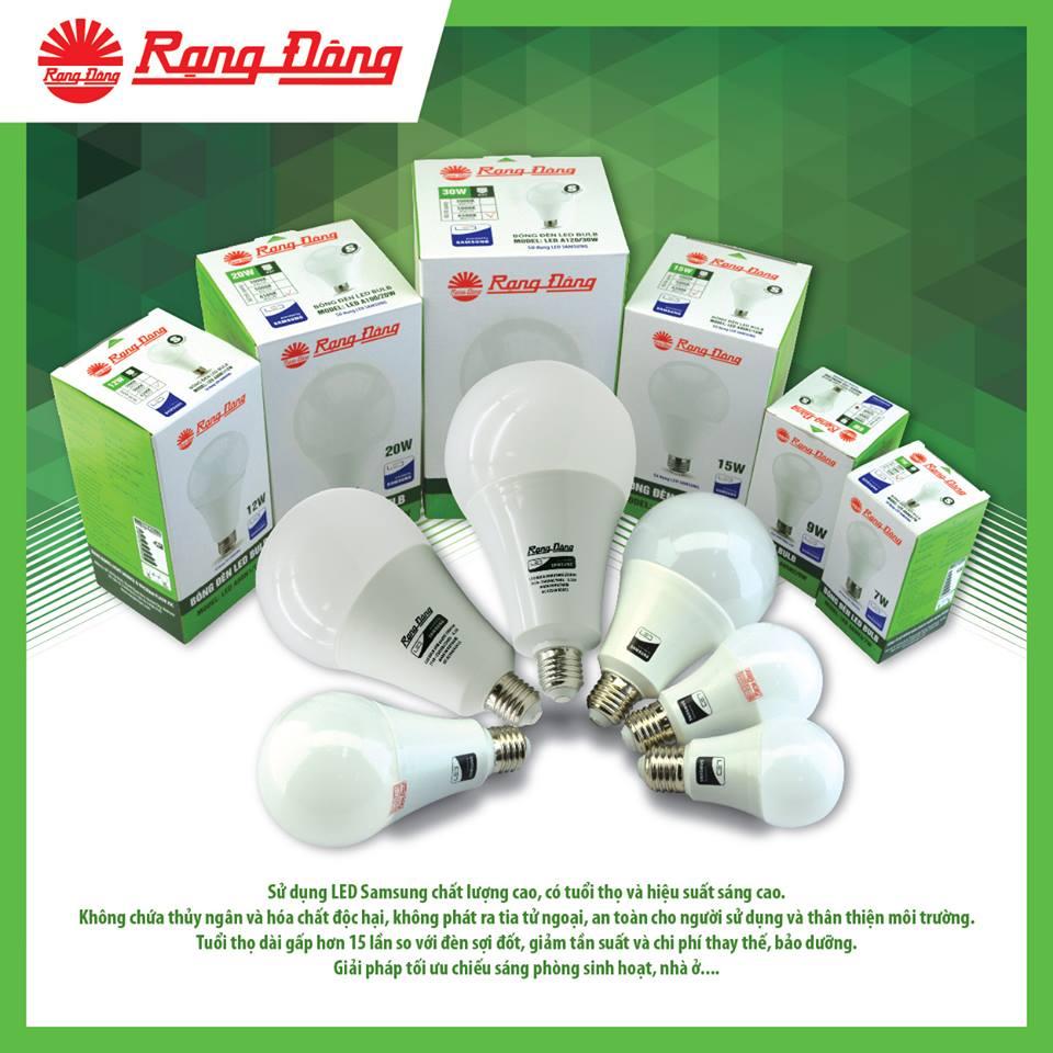 Bộ 6 Bóng đèn LED bulb 5W Rạng Đông