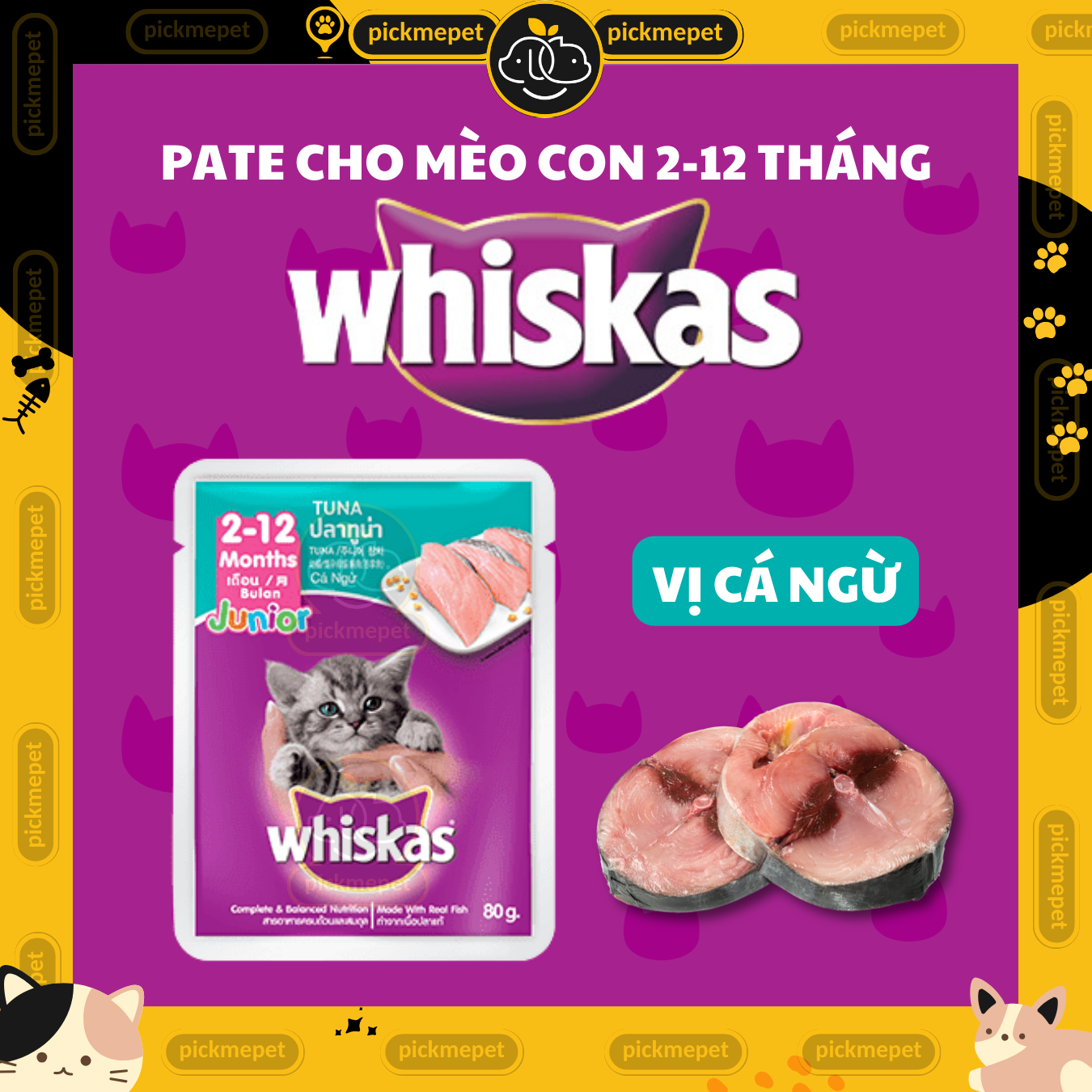 Pate Whiskas Junior For Kittens 80g