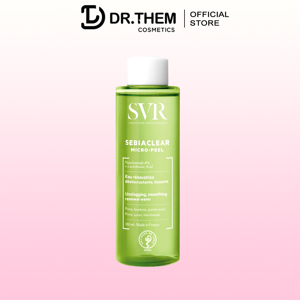 SVR Sebiaclear Micro Peel Toner 150ml Nước Cân Bằng Cho Da Dầu Mụn