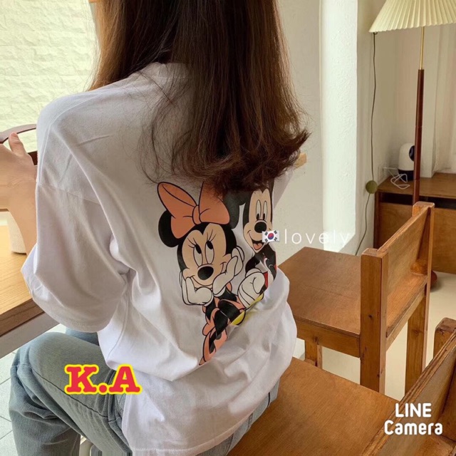 Áo phông Mickey nơ đỏ in lưng KAN0320 1, sản phẩm có mẫu mã đa dạng, có chất liệu đảm bảo tốt, bền, đẹp, cam kết sản phẩm nhận được y như hình