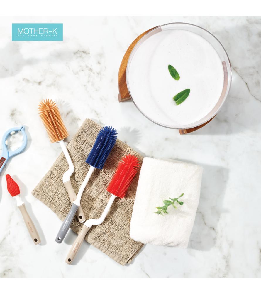 BỘ CHỔI CỌ SILICONE MOTHER-K HÀN QUỐC (VÀNG)