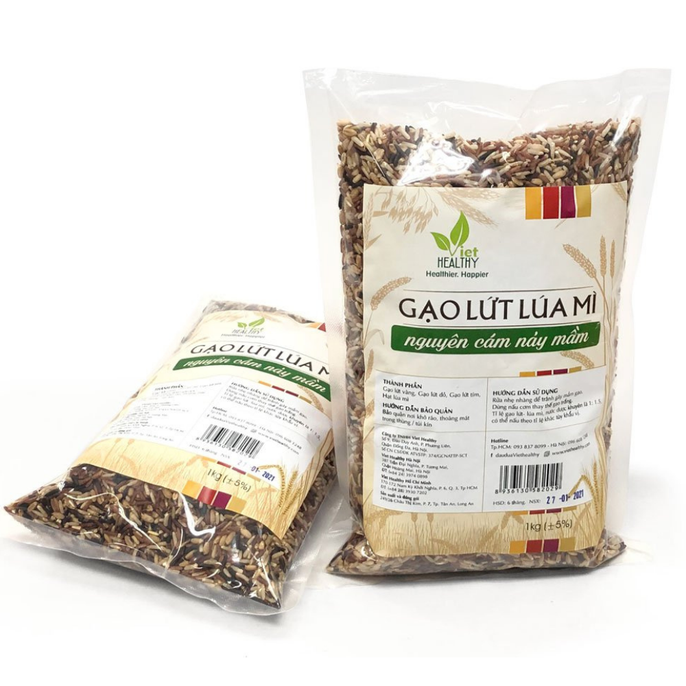 Gạo lứt lúa mì nguyên cám nảy mầm 1kg