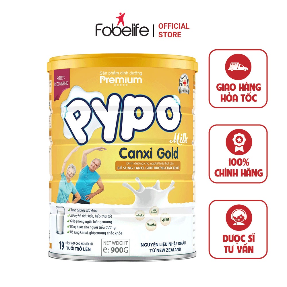Sữa bột pypo canxi gold bổ sung canxi giúp xương chắc khoẻ 900g - findkosts