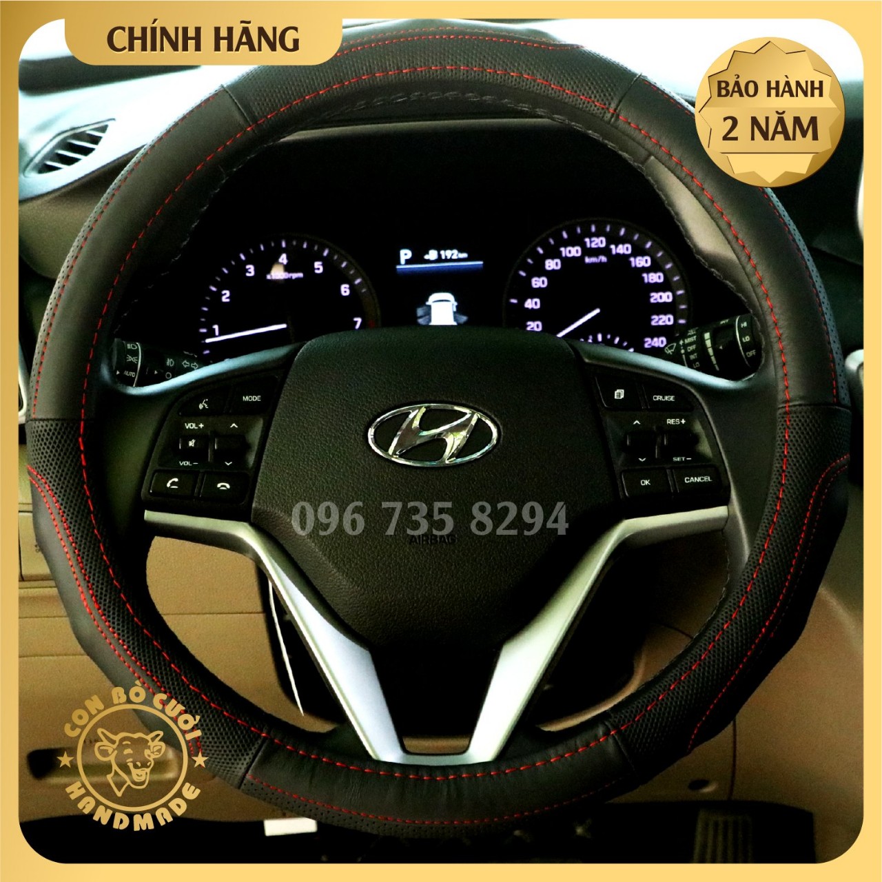 BỌC VÔ LĂNG Ô TÔ BẰNG DA CỪU 100%