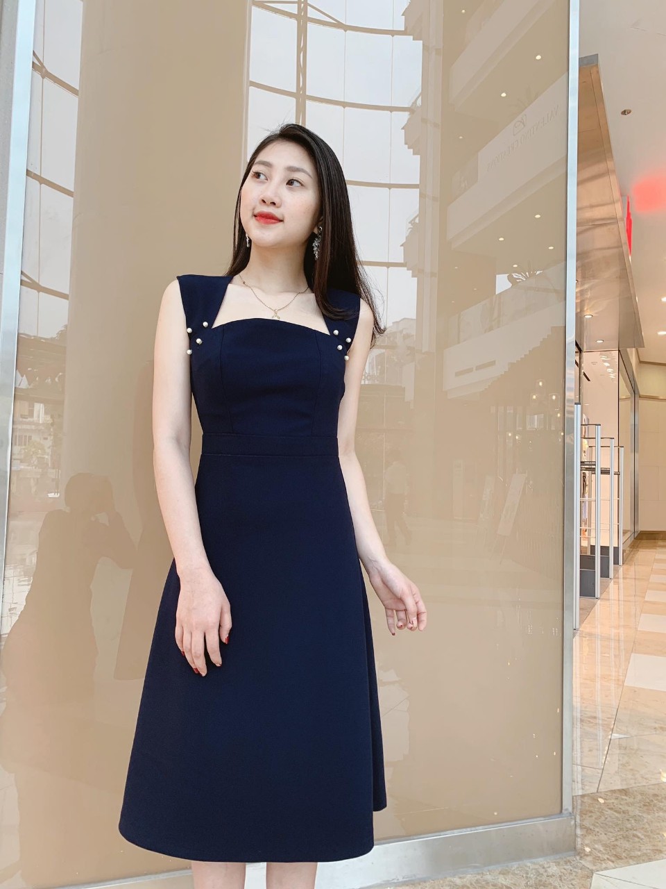 [HCM]Đầm sơ mi công sở DO13