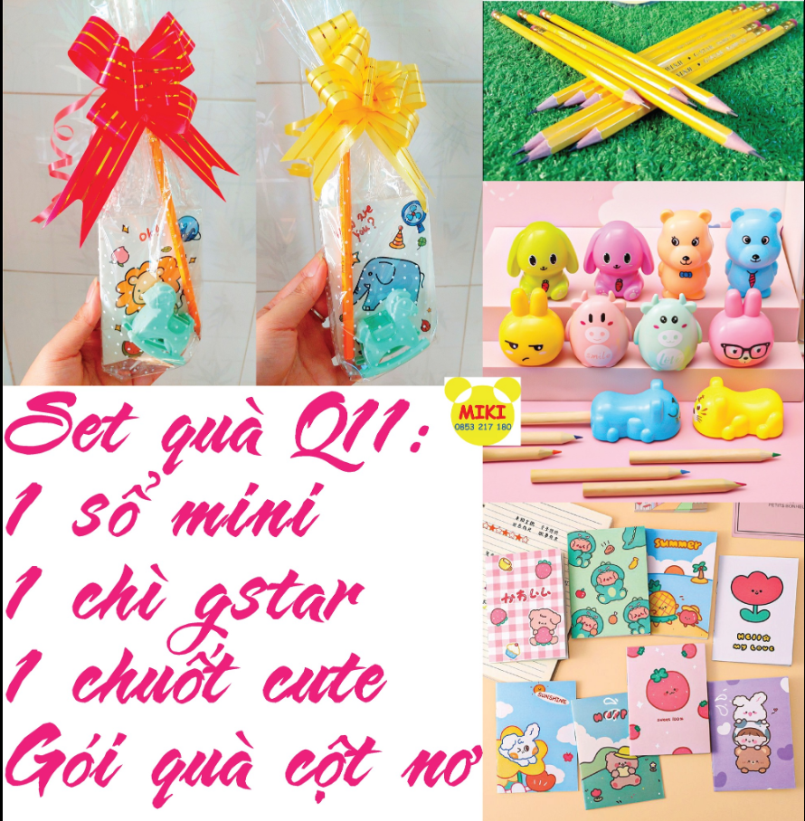 SET QUÀ GIÁ RẺ, PHẦN THƯỞNG HỌC SINH (Đồ dùng dạy học Miki)