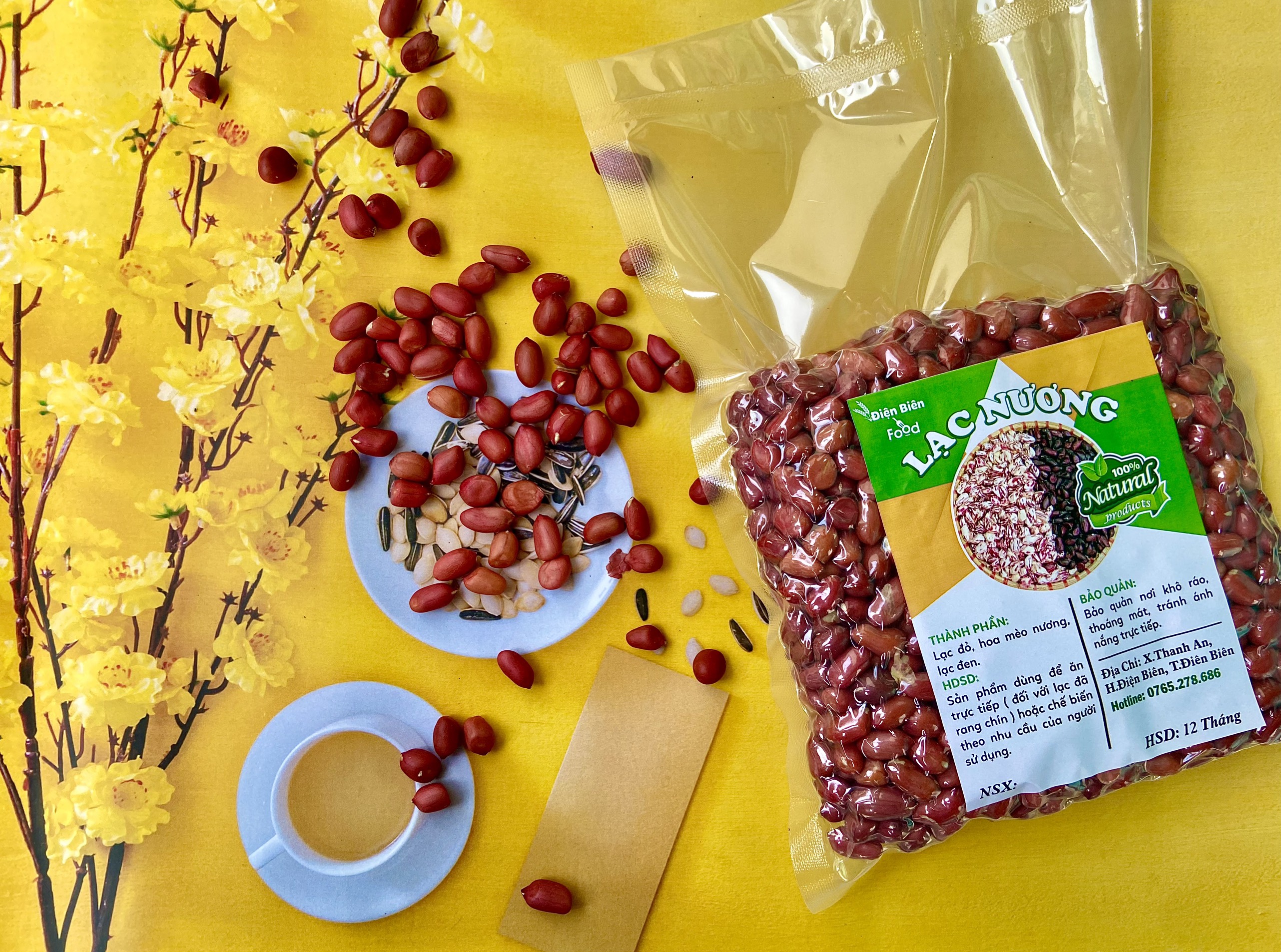 lạc đỏ bóc tay điện biên