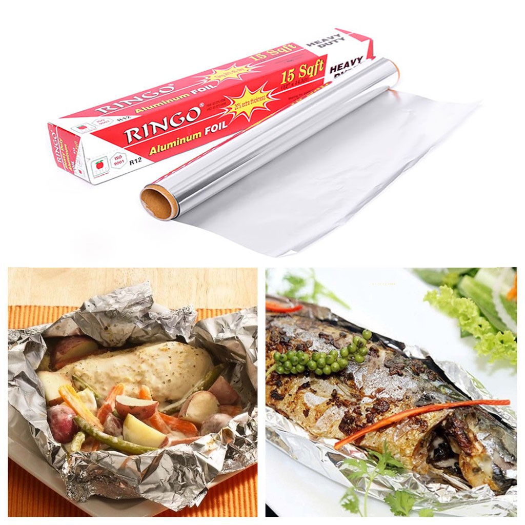 Cuộn Giấy Bạc Nướng Thực Phẩm Ringo R12 size 12 inch