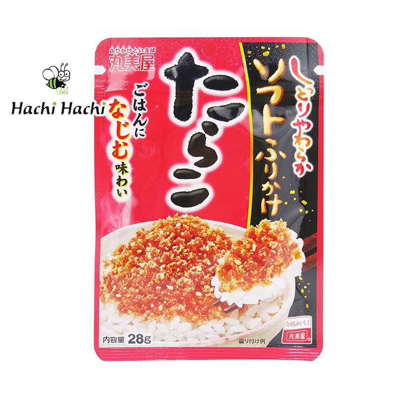 Gia vị rắc cơm trứng cá tuyết loại mềm Marumiya 28g - Hachi Hachi Japan Shop