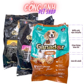 Thức Ăn Cho Chó Hạt Ganador Dành Cho Chó Con Và Chó Lớn Gói 400g Nhiều Vị - Công Anh Pet Shop thumbnail