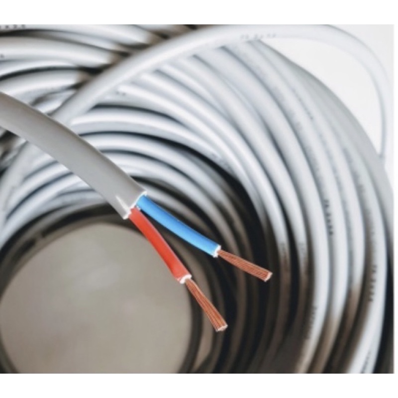 (Bán lẻ 1 mét) Dây điện Daphaco đôi tròn bọc xám FA2x4.0