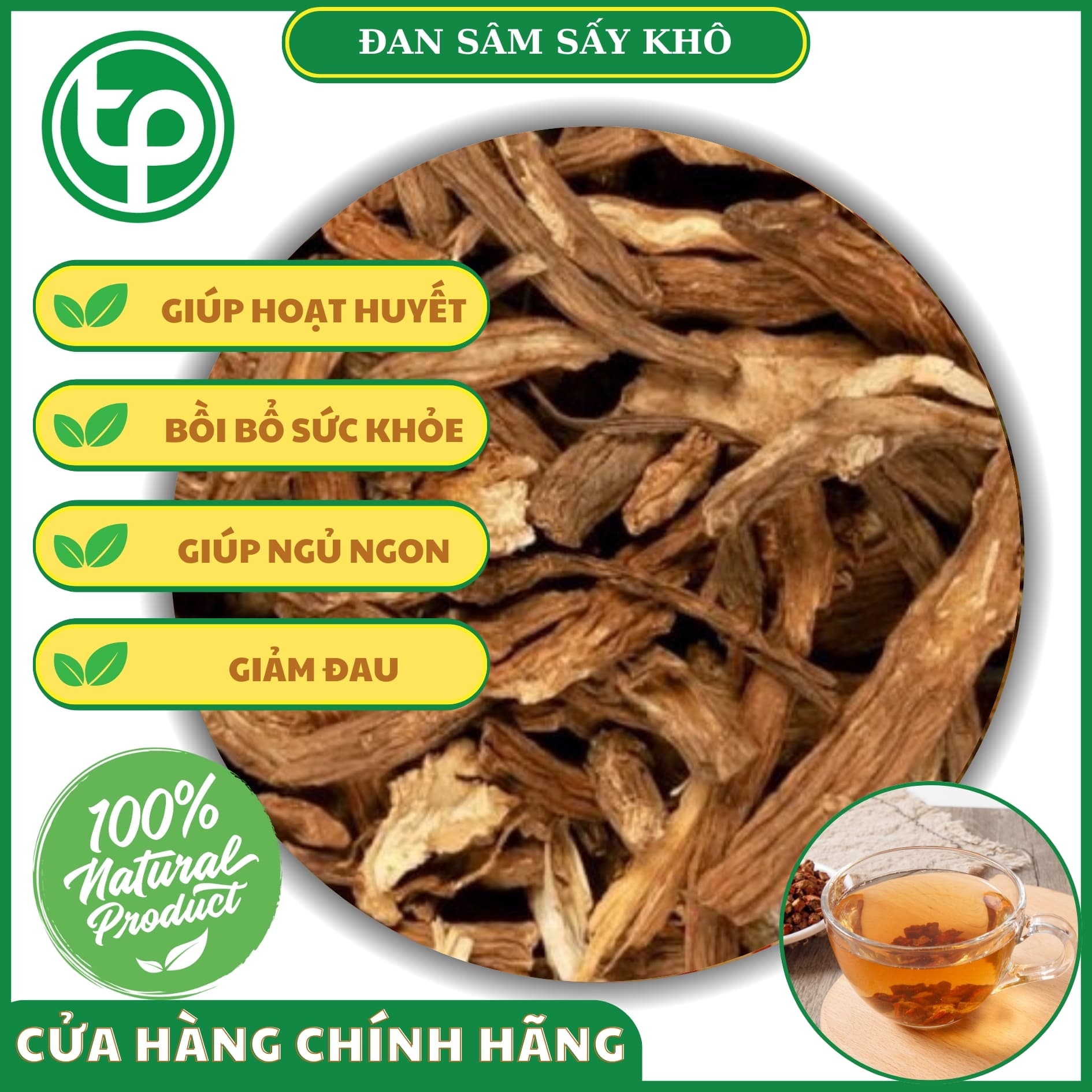 Đan sâm khô 100g - tấn phát