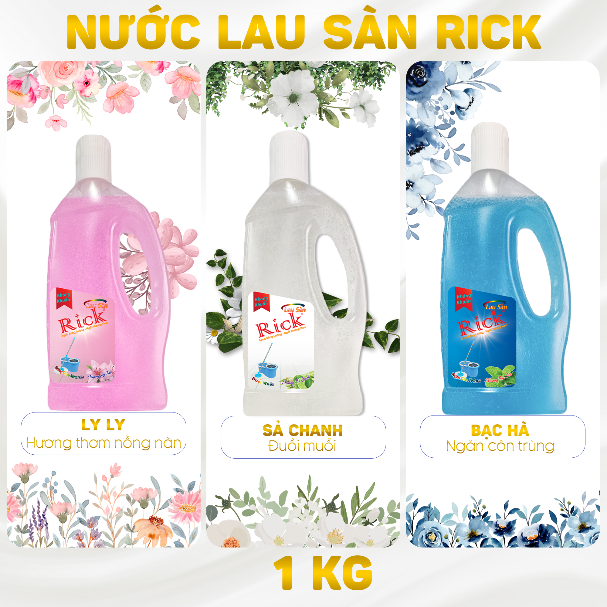 Nước Lau sàn Rick 1 kg