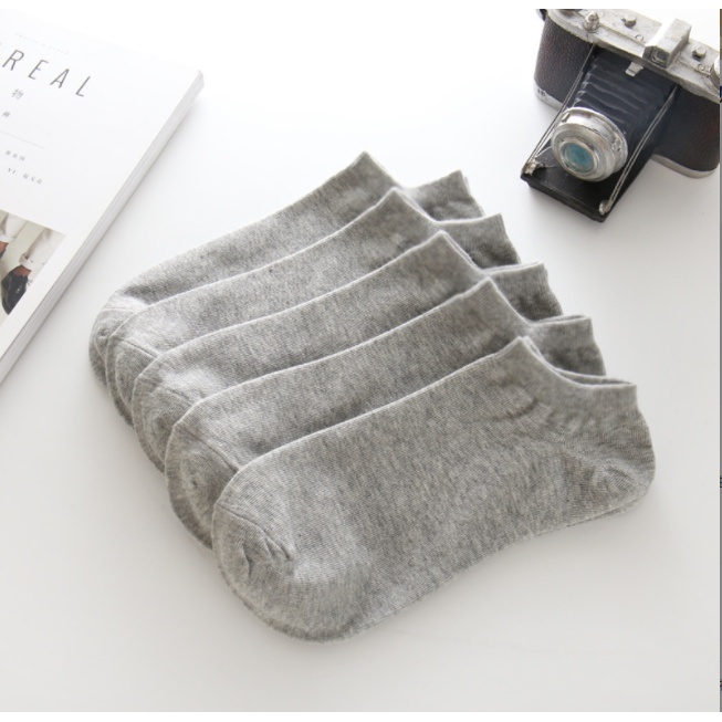 Combo 10 đôi vớ tất cổ ngắn không họa tiết dành cho cả nam và nữ