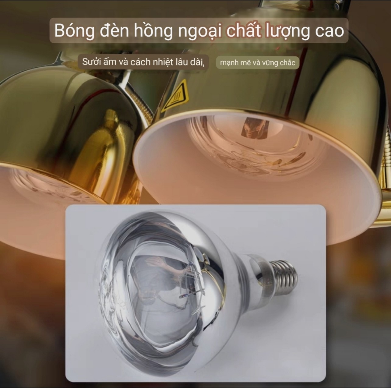 Stainless steel base buffet table dining lamp