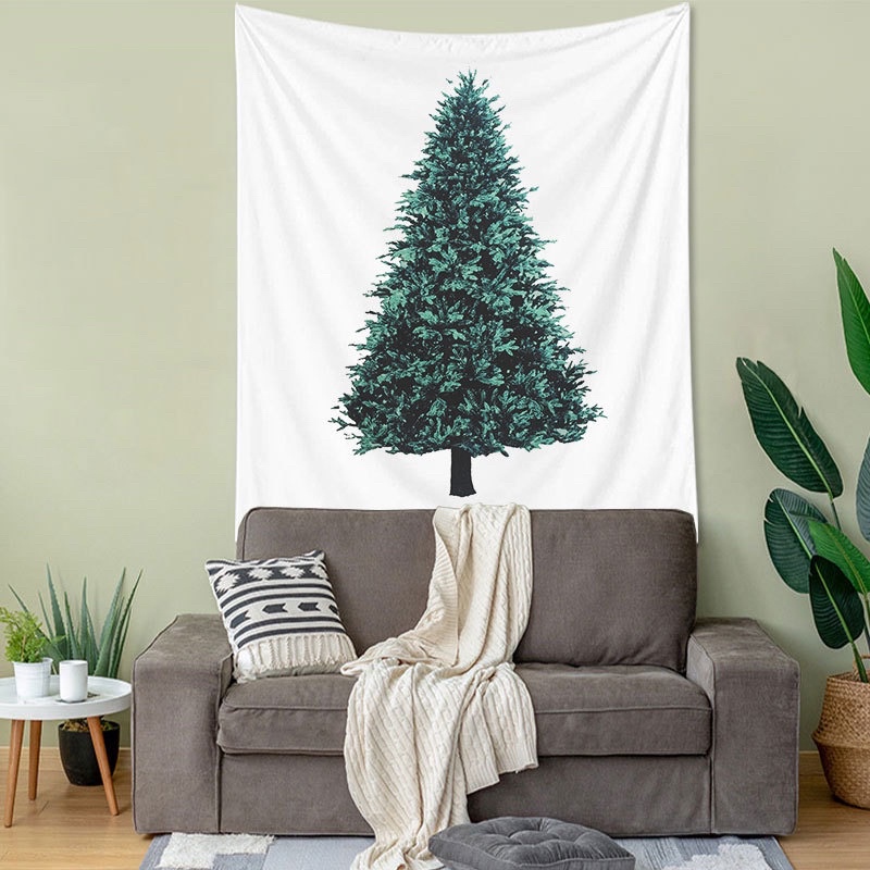 Tranh vải treo tường hình cây thông -may.decor-
