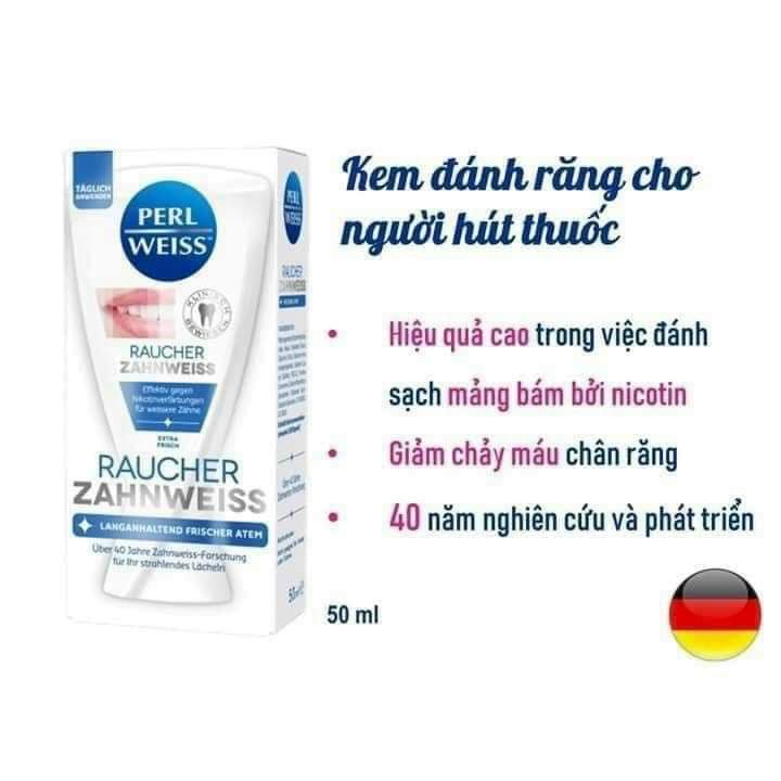 Kem tẩy trắng răng Perl Weiss của Đức