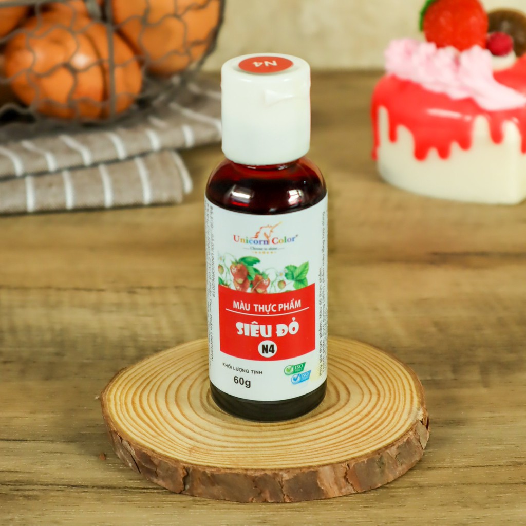 Màu thực phẩm 60g - Siêu đỏ (Syrup color Red red) - Unicorn color