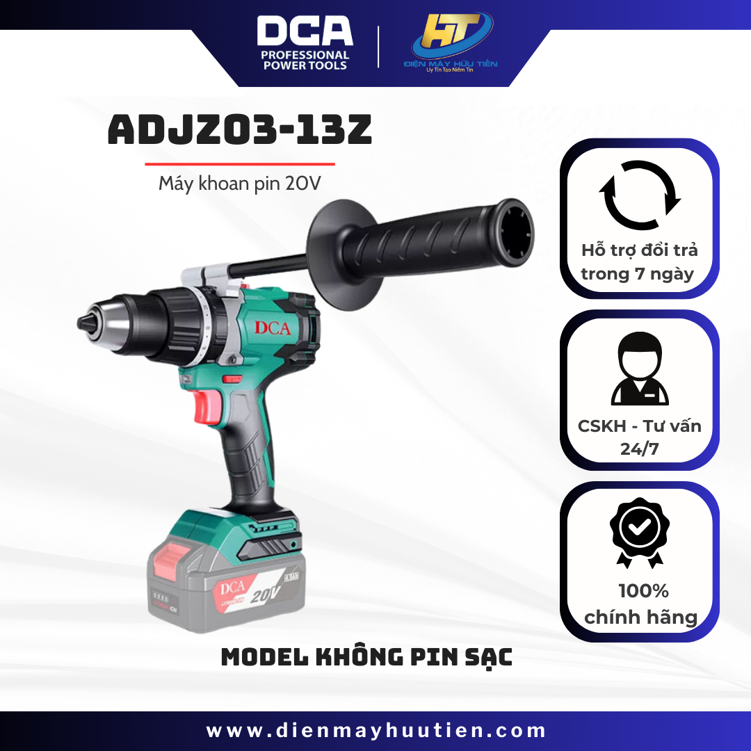 Máy khoan búa dùng pin 20V DCA ADJZ03-13