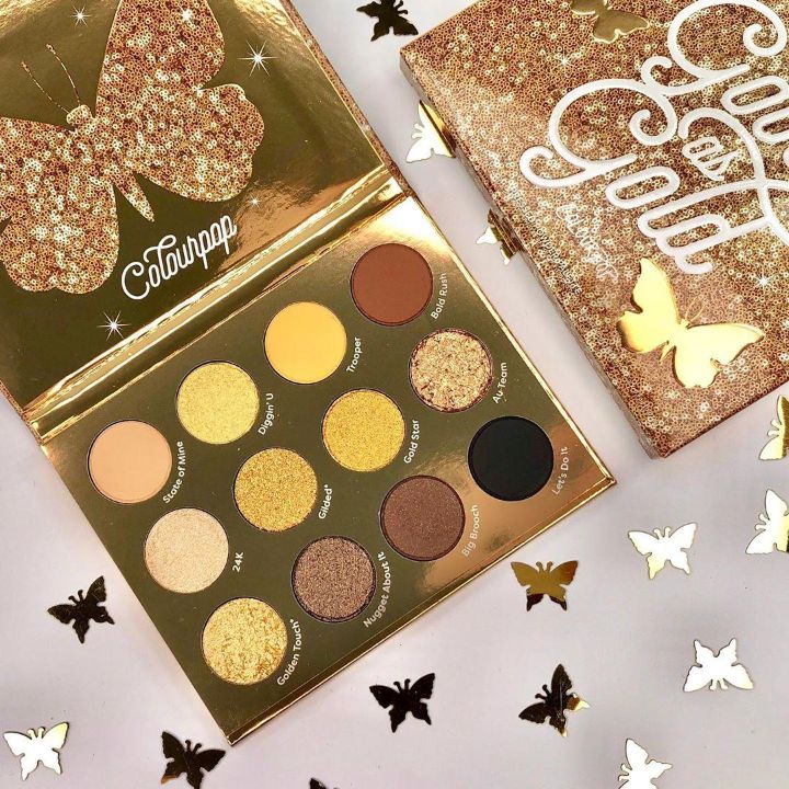 Bảng màu mắt Colourpop Good as Gold 12 ô