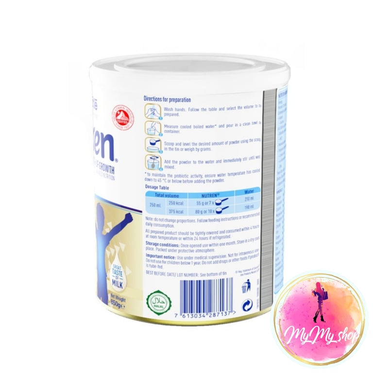 Sữa bột Nutren Junior (850g)