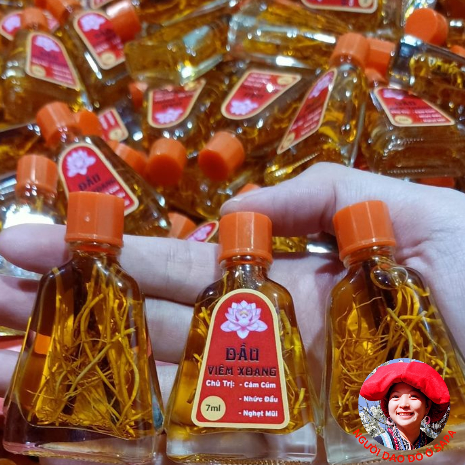 Dầu viêm xoang đông y thảo dược 7ml chính hiệu. Dầu viêm xoang, viêm mũi dị ứng có rễ