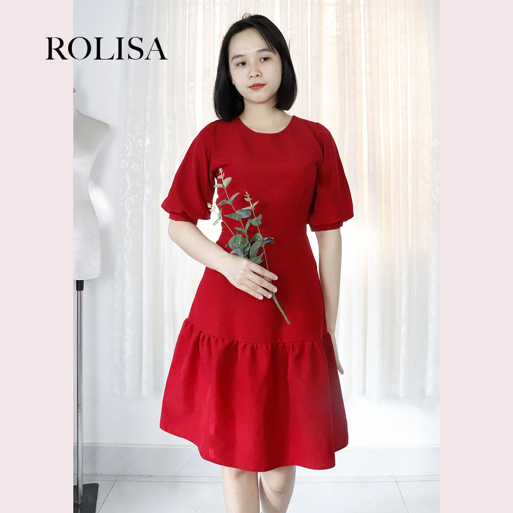 Đầm váy dự tiệc công sở dễ thương Rolisa RD004
