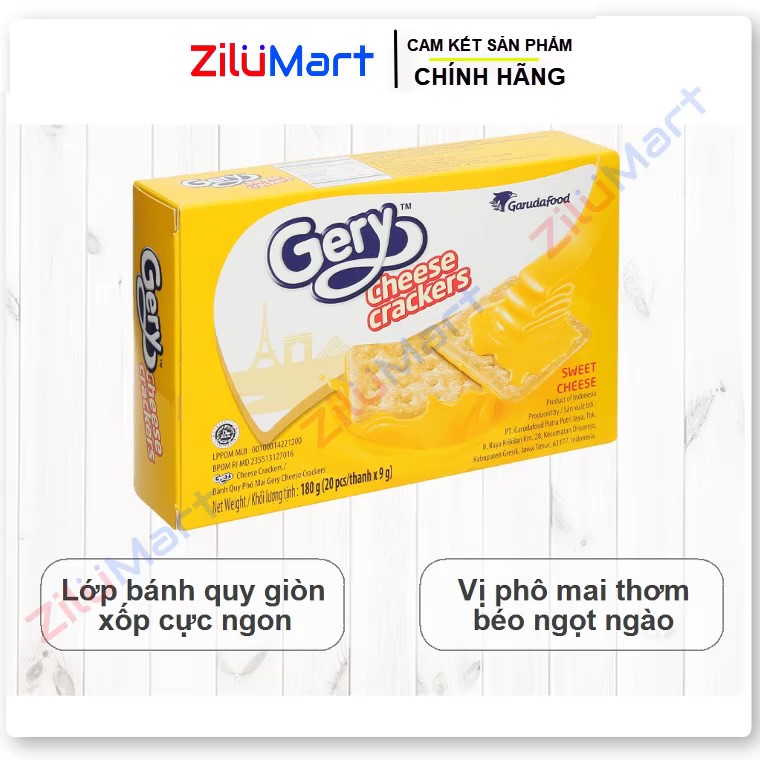 Bánh cracker phô mai Gery hộp 180g