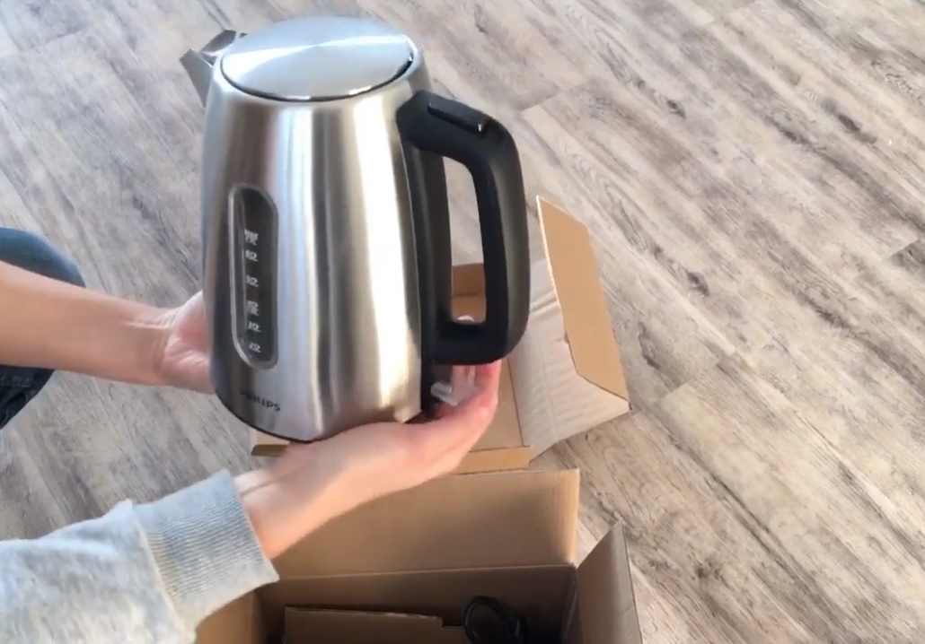 Ấm đun siêu tốc inox cao cấp Philips HD9357 (Bạc) - Hàng nhập khẩu