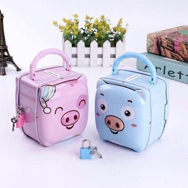 Két sắt mini hình con heo dễ thương cho bé yêu