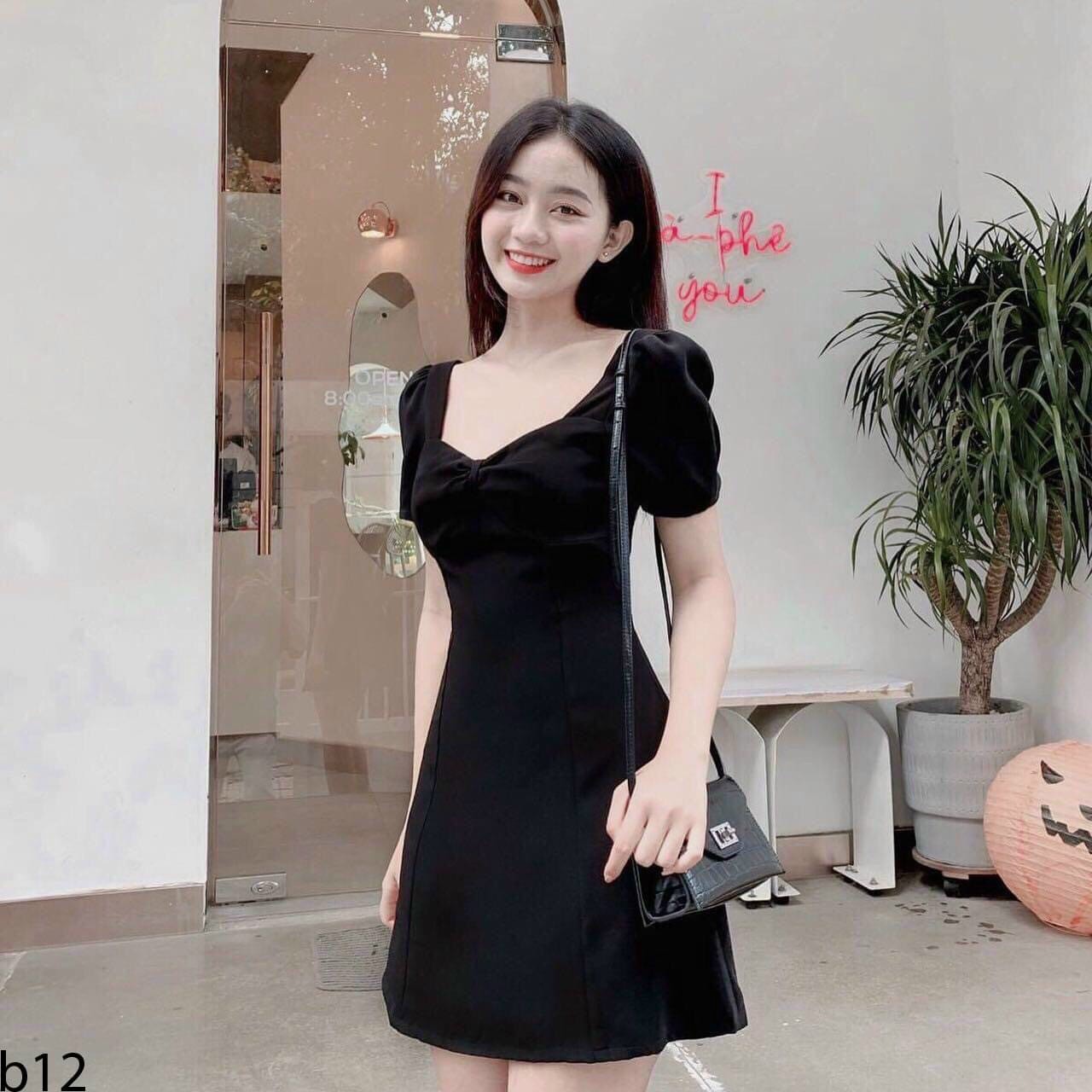 ĐẦM SUÔNG CỔ TIM SIÊU XINH