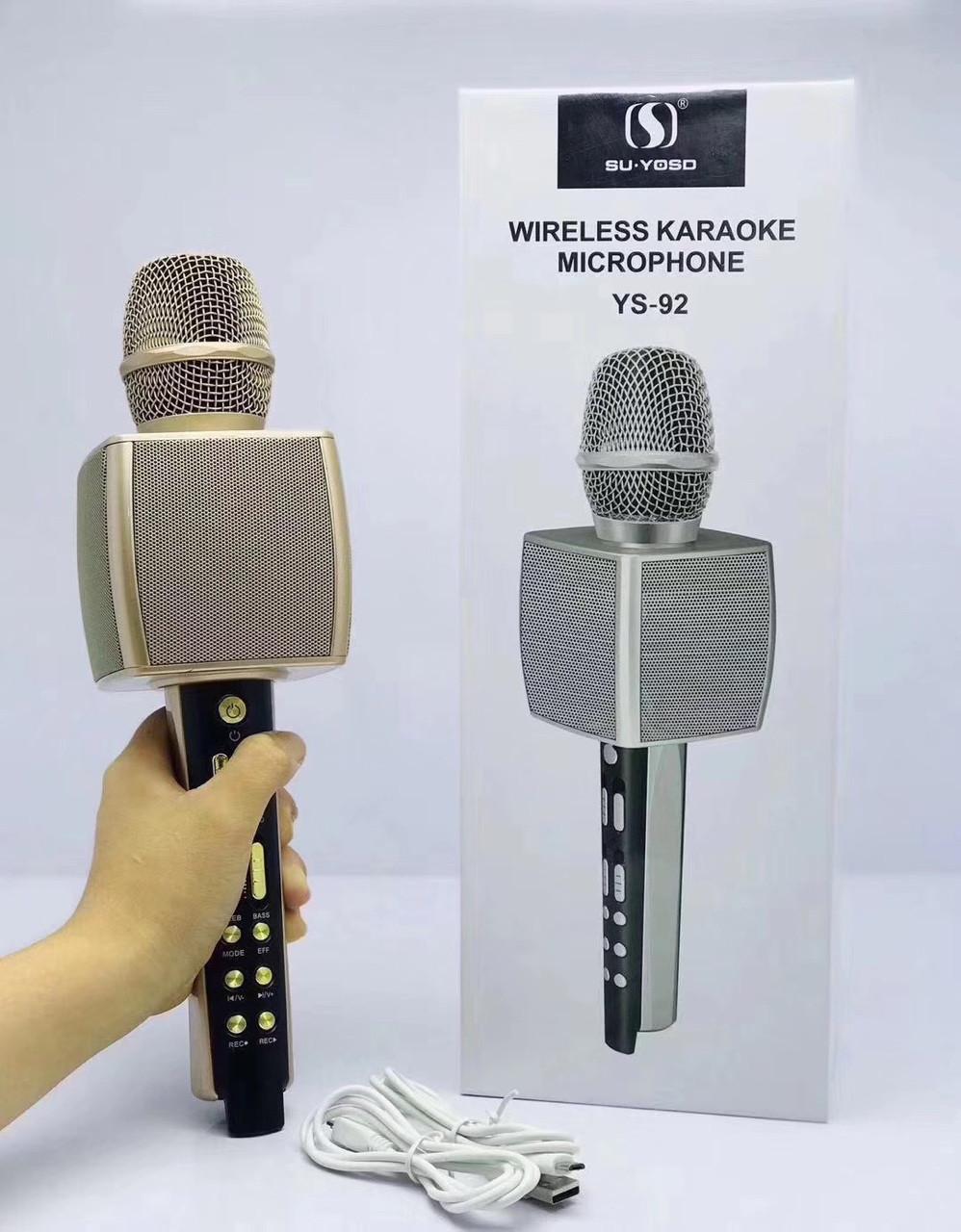 Micro karaoke lluetooth cao cấp SU YOSD YS-92 âm thanh cực vang
