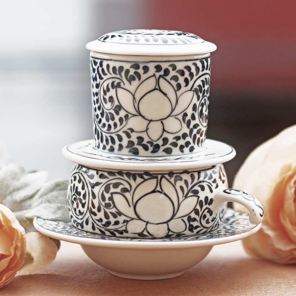 Bộ Phin Pha Cà Phê Gốm Sứ - Phin Cafe Gốm Bát Tràng