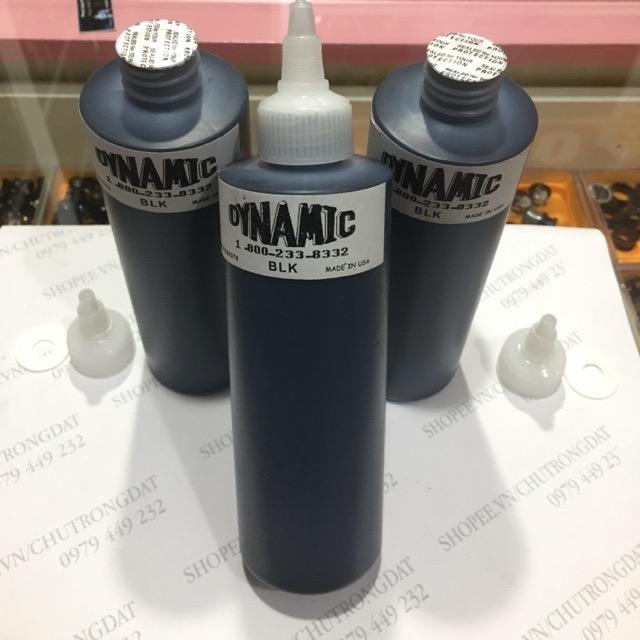 Mực tập xăm Dynamic trai to 240ml mầu đen